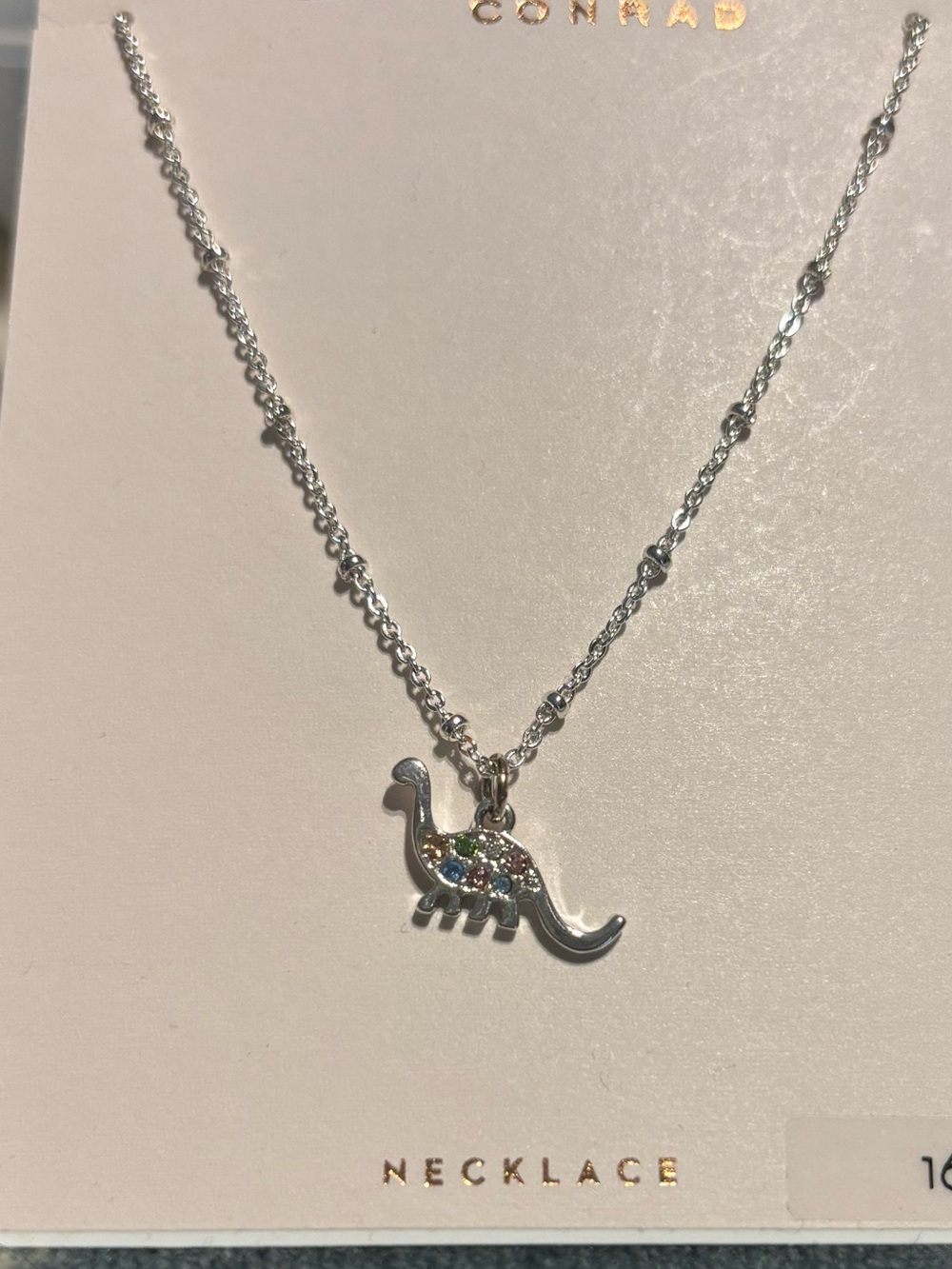 Lauren Conrad 16in rhinestone Dino necklace